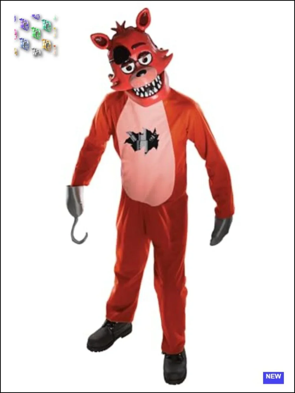 Five Nights at Freddy's Foxy Kids Costume with Mask, Mitts & Hook